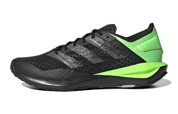 Adidas Adidas Faito Slip Resistant, Abrasion Resistant, Breathable Low top Kids' Running Shoes Black Gray Green Kids'