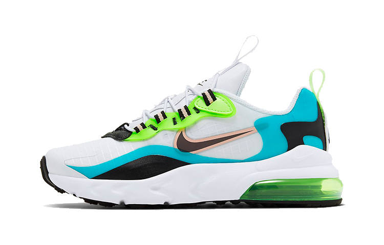 Nike Nike Air Max 270 RT SE Cushioning Low top Running Shoes White Green Children Aged 3 7 Years Old