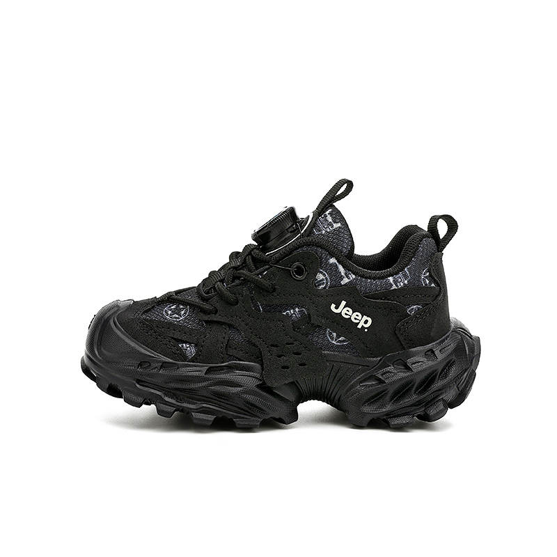 Jeep Low top Kids Lifestyle Shoes Black Gray Kids'