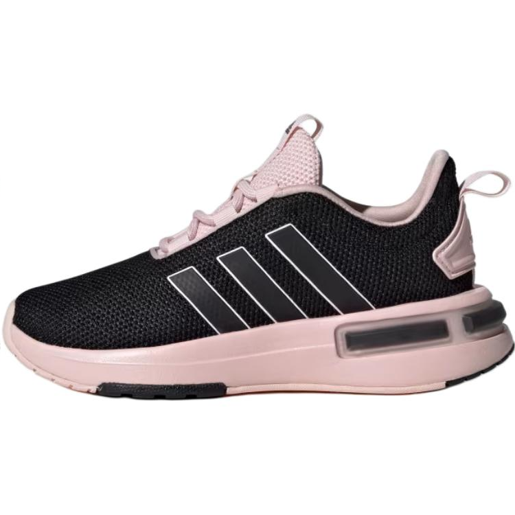Adidas Adidas RACER TR23 Comfortable Slip Resistant Abrasion Resistant Low top Kids Lifestyle Shoes Black Pink Kids'