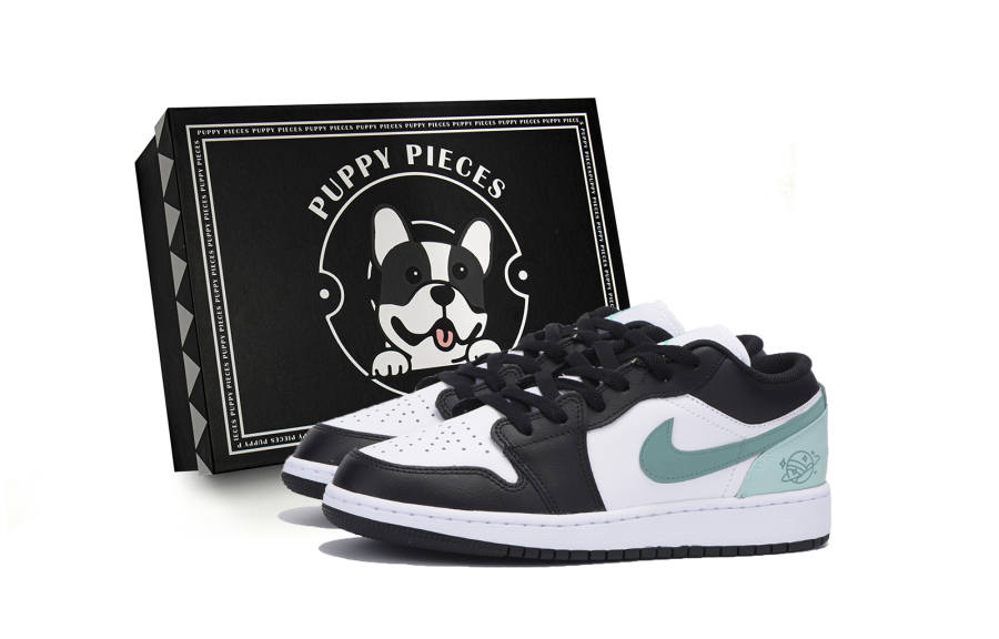 Jordan Jordan Air Jordan 1 Slip Resistant Low top Children's Basketball Shoes Black Teenagers
