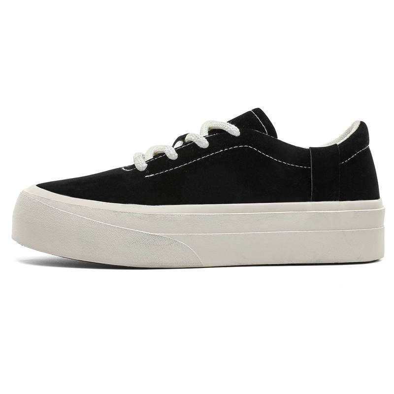 QIQUDUCK Canvas Lightweight Height Increasing Lightweight Height Increasing Low top Skateboard Shoes Men's