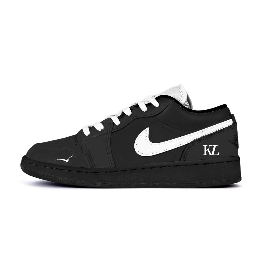 Jordan Jordan Air Jordan 1 Low Cushioning, Wear Resistant Low top Kids' Skateboarding Shoes Black Teenagers
