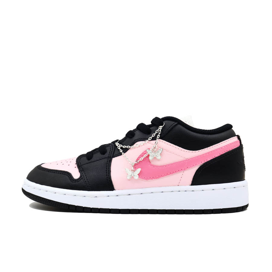 Jordan Jordan Air Jordan 1 LOW Dreamy Love Leather Abrasion Resistant Slip Resistant Low top Kids' Skateboarding Shoes