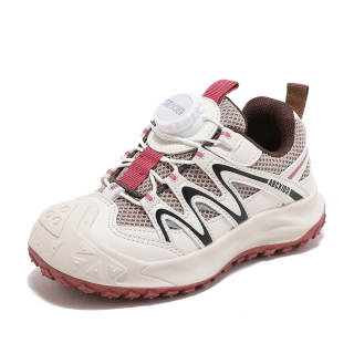 ABC KIDS Fashion Cushioning Abrasion Resistant Cushioning, Wear Resistant Low top Kids Lifestyle Shoes Red Brown Kids'