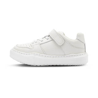 LIANGXIAOJI Slip Resistant Abrasion Resistant Slip Resistant Abrasion Resistant Low top Kids' Skateboarding Shoes White