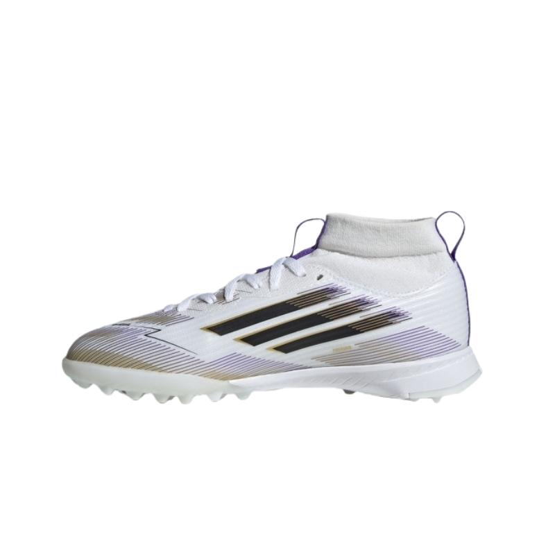 Adidas Adidas Slip Resistant Abrasion Resistant Mid top Kids' Soccer Shoes White Gold Kids'
