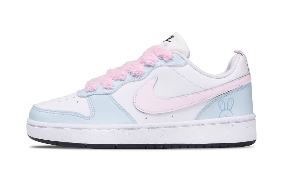Nike Nike Court Borough Semi Sweet Bunny Low top Kids' Skateboarding Shoes Pink Blue Teenagers