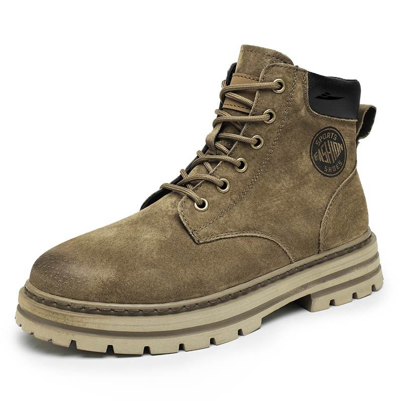 KUDING KUDING Kids' Leather Boots Unisex