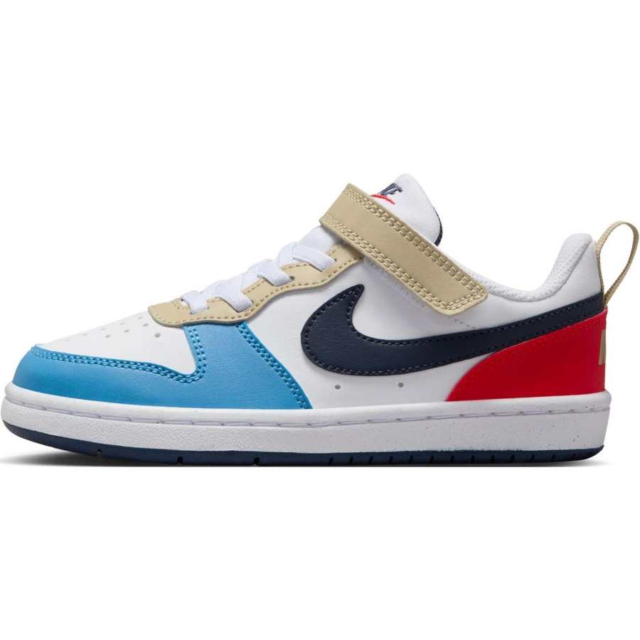 Nike Nike Court Borough Low top Toddler Shoes White/Blue/Red Infant And Toddler