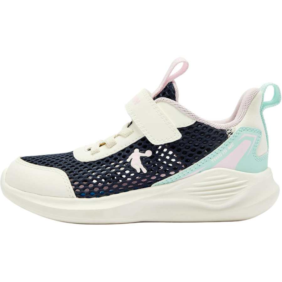 QIAODAN Slip Resistant Abrasion Resistant Low top Kids' Running Shoes Black Beige Children Aged 3 7 Years Old