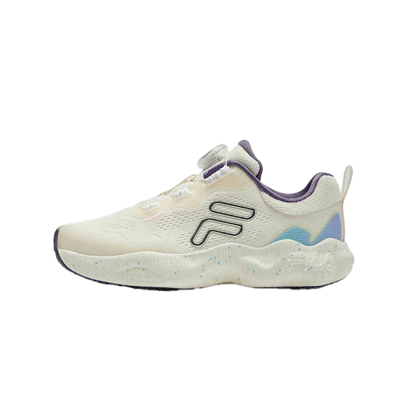 FILA KIDS BOA Cloud Travel Abrasion Resistant Abrasion Resistant Low top Kids' Running Shoes Beige Kids'