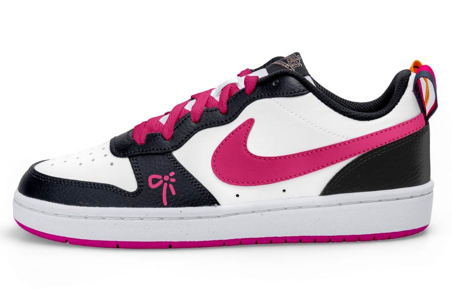 Nike Nike Court Borough Low top Kids' Skateboarding Shoes White Black Red Teenagers