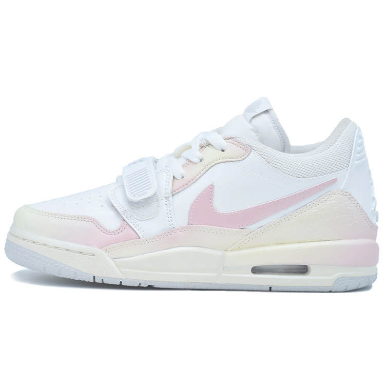 Jordan Jordan Legacy 312 Low Leather Slip Resistant Anti Kick Low top Children's Basketball Shoes Pink Yellow White Teenagers