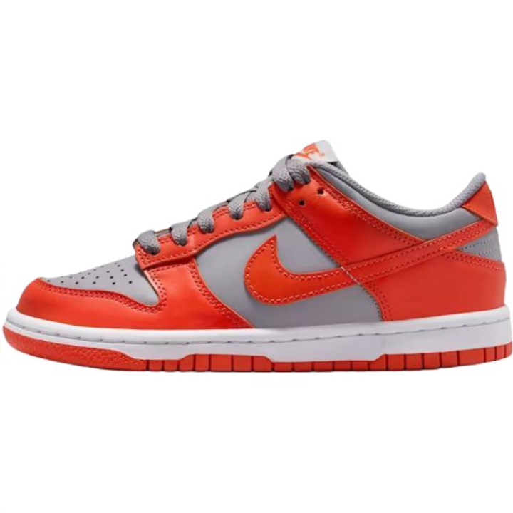 Nike Nike Dunk Low top Skateboard Shoes Gray Orange Unisex