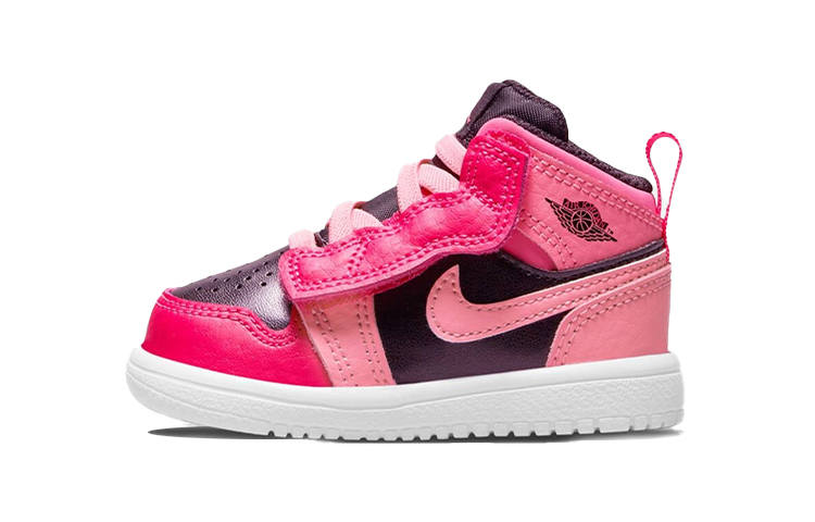 Jordan Jordan Air Jordan 1 Mid Slip Resistant Cushioning Abrasion Resistant Mid top Toddler Shoes Pink Infant And Toddler