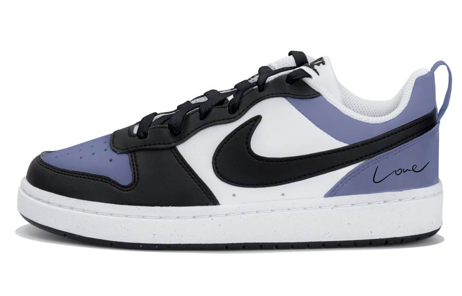 Nike Nike Court Borough LOW RECRAFT Low top Kids' Skateboarding Shoes Black/Purple Teenagers