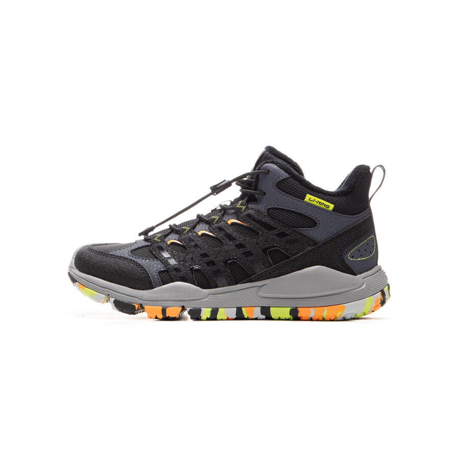 Li-Ning YOUNG Li Ning YOUNG Fashion Cushioning Rebound High top Kids' Outdoor Shoes Black Kids'
