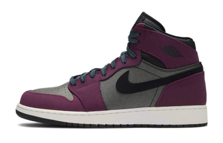 Jordan Jordan Air Jordan 1 High 'Mulberry' Leather Cushioning Slip Resistant Abrasion Resistant High top