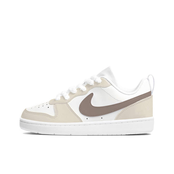 Nike Nike Court Borough Clay Black Brown Leather Cushioning Abrasion Resistant Slip Resistant