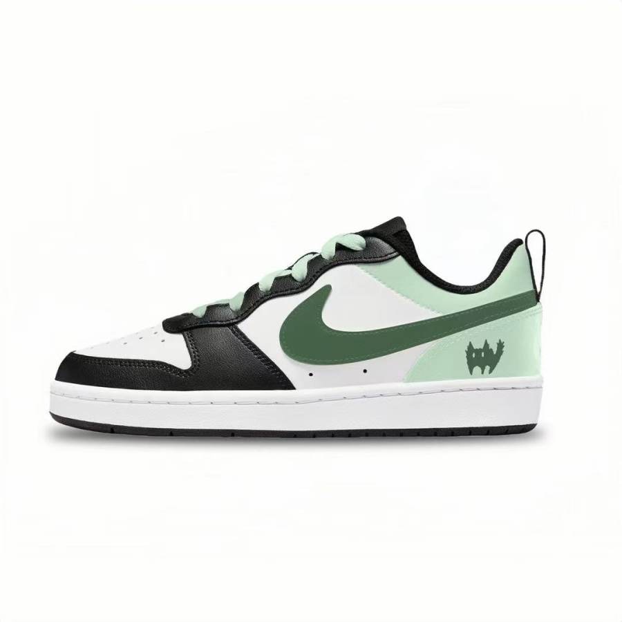 Nike Nike Court Borough Small Green Abrasion Resistant Low top Kids' Skateboarding Shoes Light Green Unisex