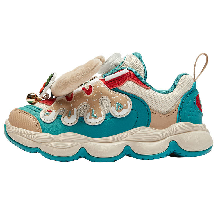 FILA KIDS Pea Shoes Slip Resistant Low top Kids Lifestyle Shoes Birch Brown Kids'