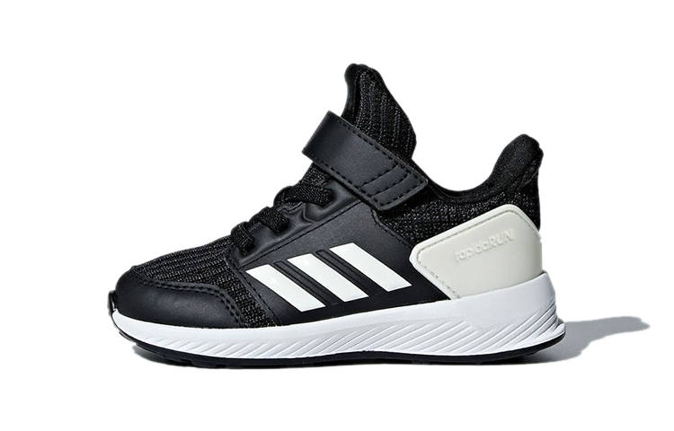 Adidas Adidas Run Knit I Abrasion Resistant Low top Toddler Shoes Black White Infant And Toddler