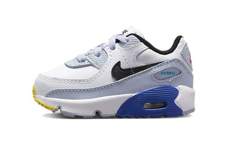 Nike Nike Air Max 90 Ltr Abrasion Resistant Breathable Abrasion Resistant Breathable Low top Toddler Shoes White Blue
