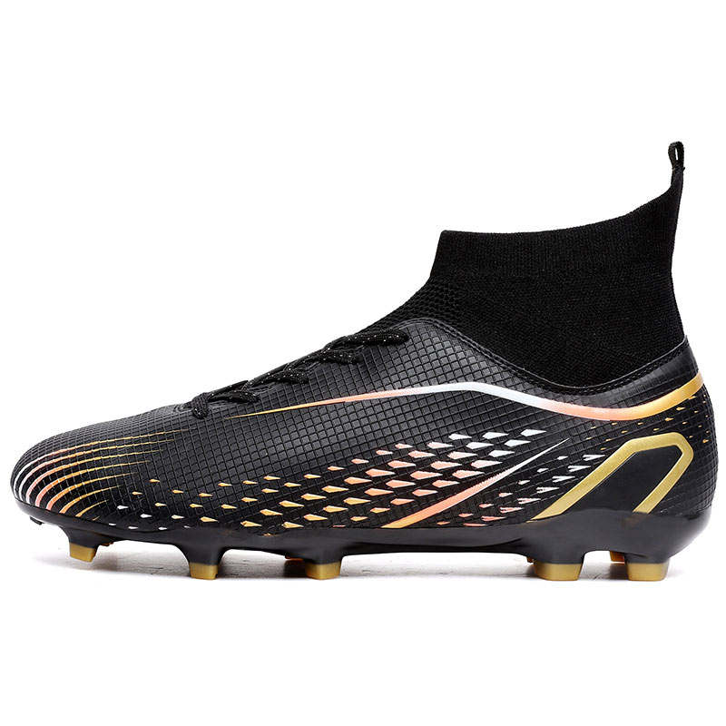 HBRK PU Polyurethane Slip Resistant Slip Resistant High top Kids' Soccer Shoes Teenagers