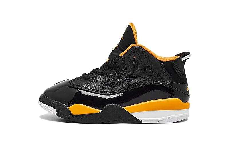 Jordan Jordan Dub Zero Abrasion Resistant Breathable Abrasion Resistant Breathable Mid top Baby & Toddler Shoes Black Yellow
