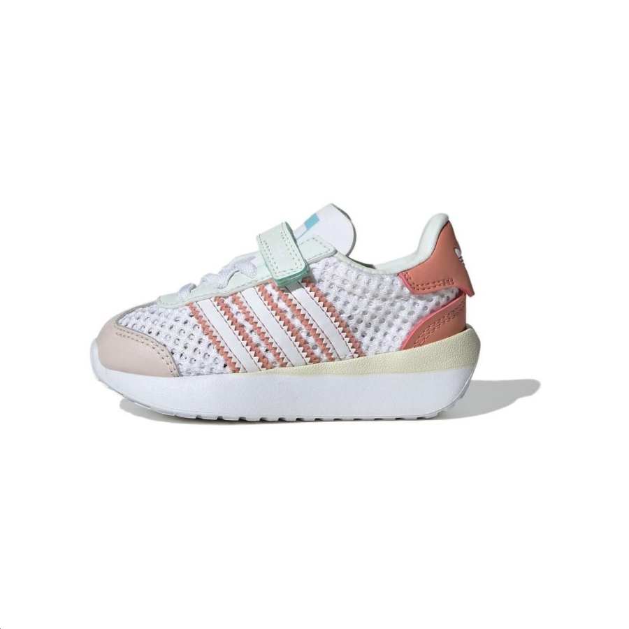 Adidas Originals COUNTRY XLG Comfortable Breathable Low top Toddler Shoes White Brown Purple Baby