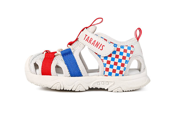 TARANIS Toddler Shoes White Blue Red Infant And Toddler