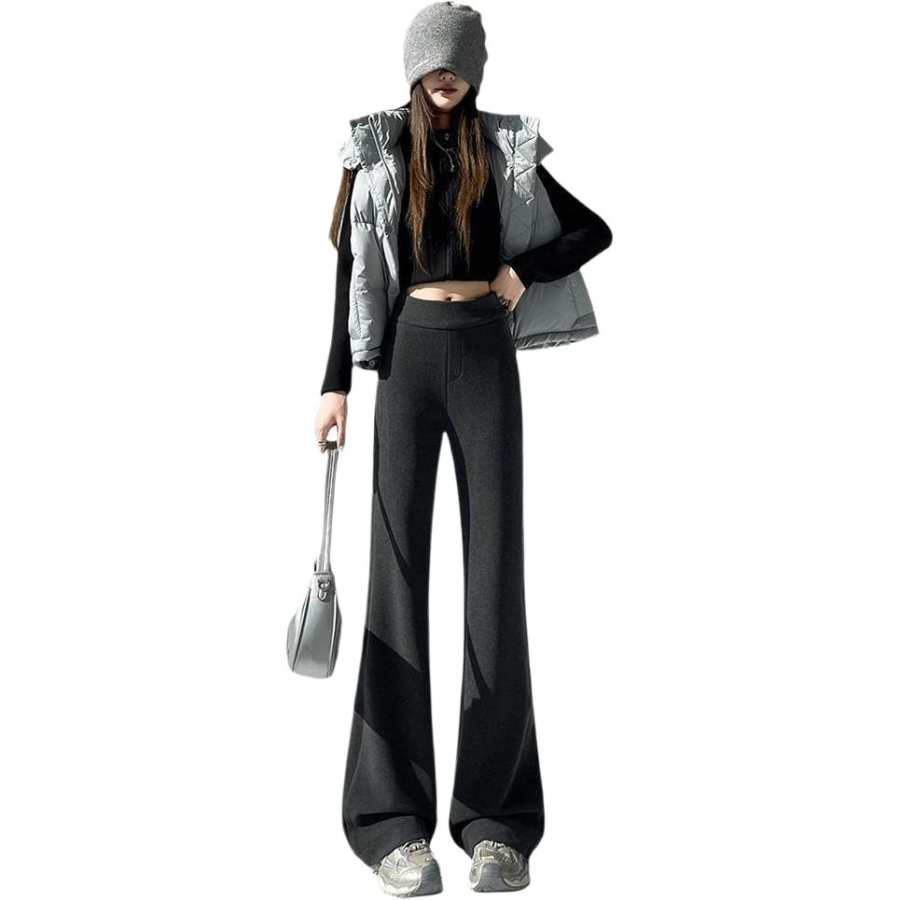 VENICEW Casual Pants Women's Moderate Bootcut Pants