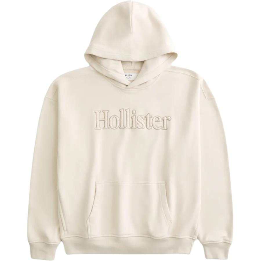Hollister/ Sweatshirts Men's Beige Hooded Moderate