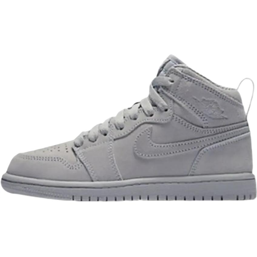 Jordan Jordan Air Jordan 1 High top Children's Basketball Shoes Gray Children Aged 3 7 Years Old