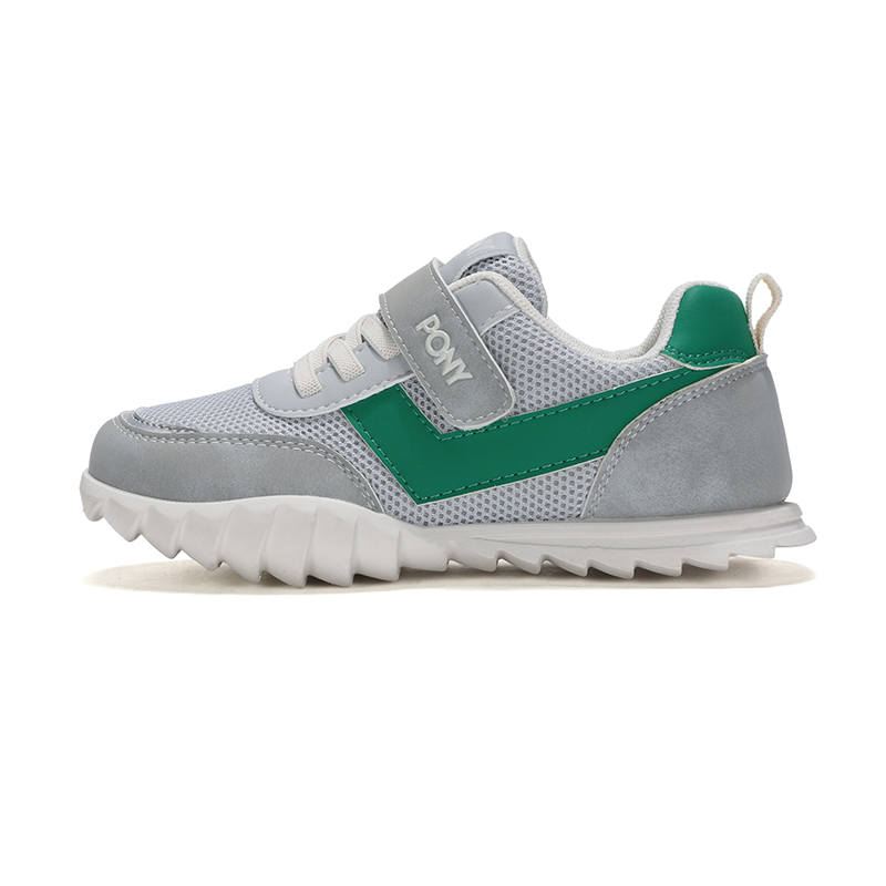 Pony RACER Cushioning Breathable Cushioning Breathable Kids Lifestyle Shoes Gray Green Kids'