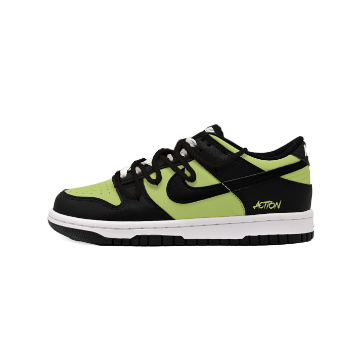 Nike Nike Dunk Avocado Fruit Leather Cushioning Slip Resistant Low top Kids' Skateboarding Shoes Black Kids'