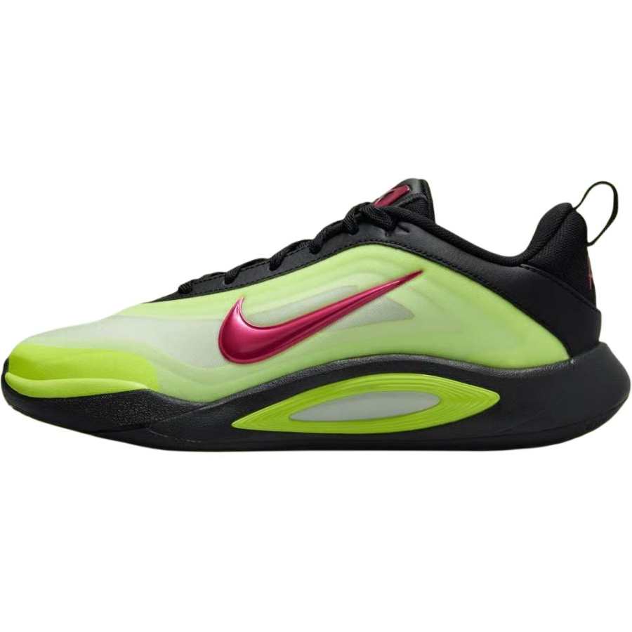 Nike Nike A'One Low top Children's Basketball Shoes Neon Yellow Kids'