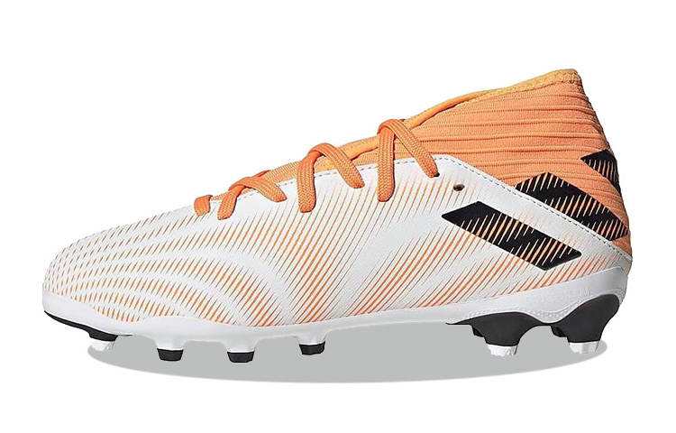 Adidas Adidas Nemeziz.3 HG/AG J Slip Resistant, Abrasion Resistant, Lightweight Low top Kids' Soccer Shoes Orange White