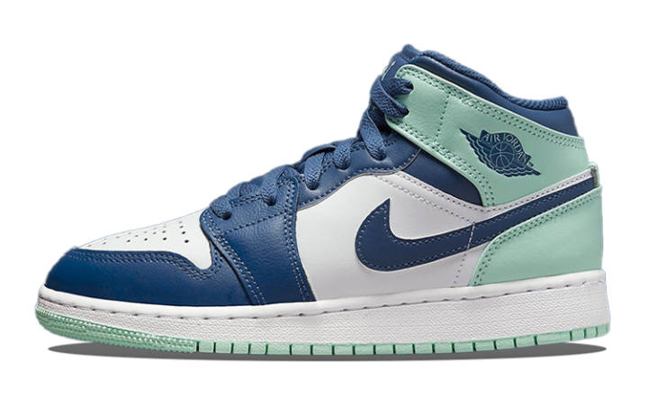 Jordan Jordan 1 Mid Mystic Navy Mint Foam GS