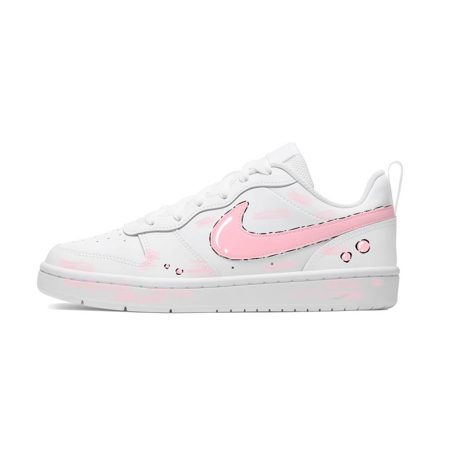 Nike Nike Court Borough Slip Resistant Abrasion Resistant Cushioning Low top Kids' Skateboarding Shoes Pink Unisex