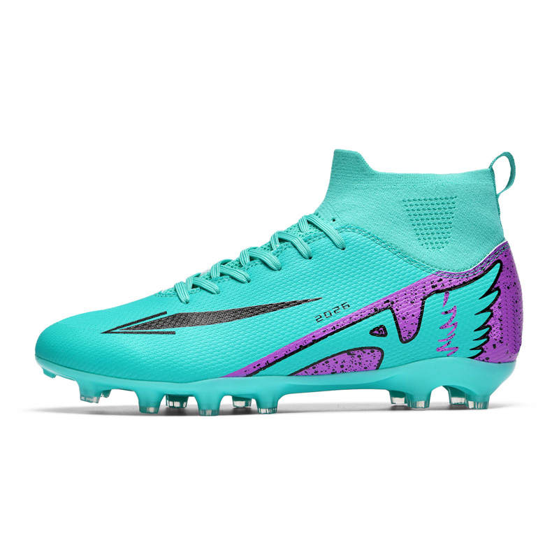 CAMKIDS Fabric Abrasion Resistant Abrasion Resistant High top Kids' Soccer Shoes Teenagers