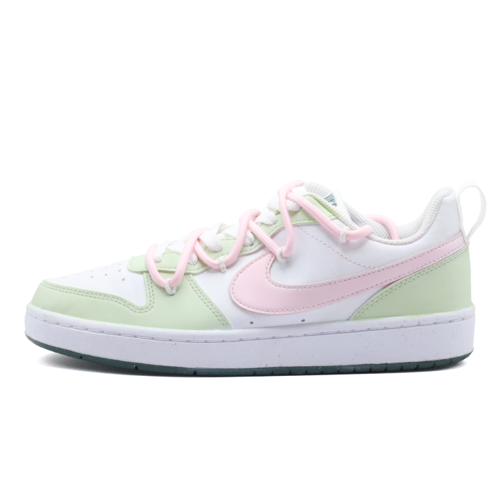 Nike Nike Court Borough Green Grape Guava Synthetic Leather Slip Resistant Abrasion Resistant Low top