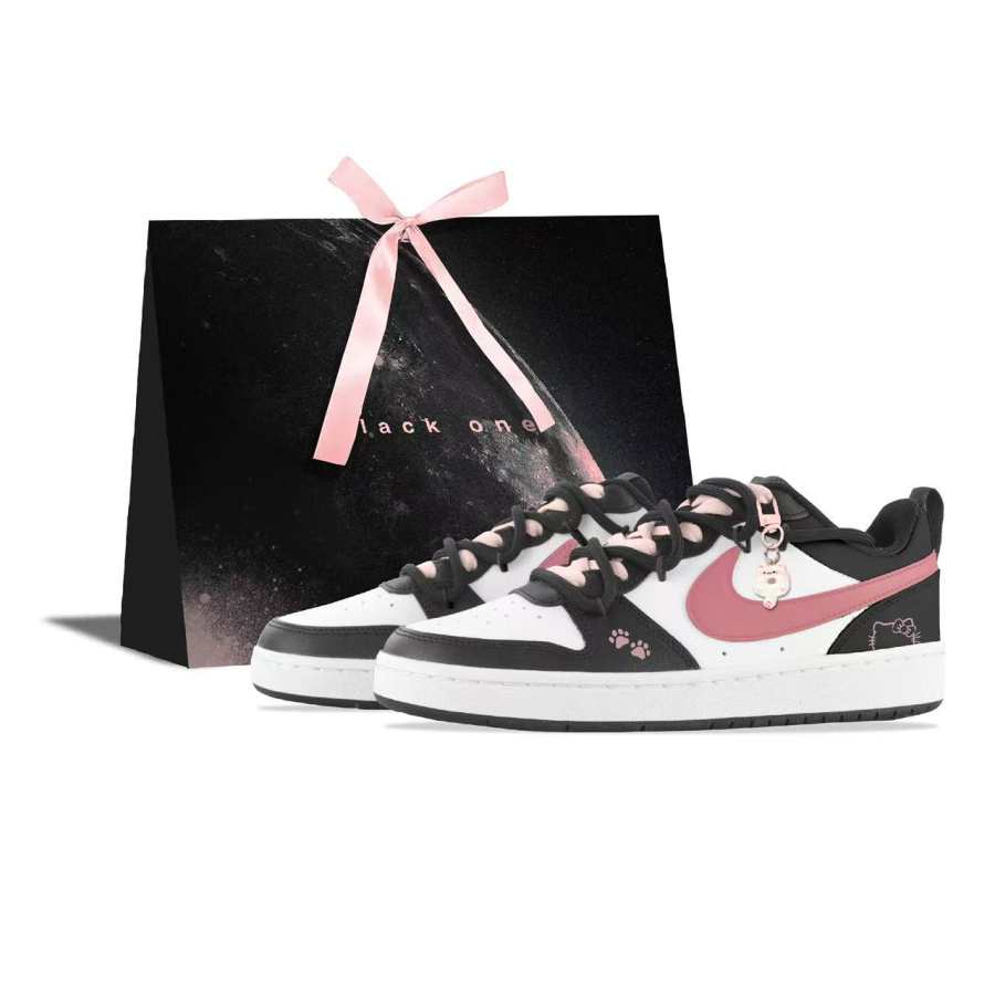 Nike Nike Court Borough Leather Cushioning Abrasion Resistant Cushioning, Wear Resistant Low top Kids' Skateboarding Shoes