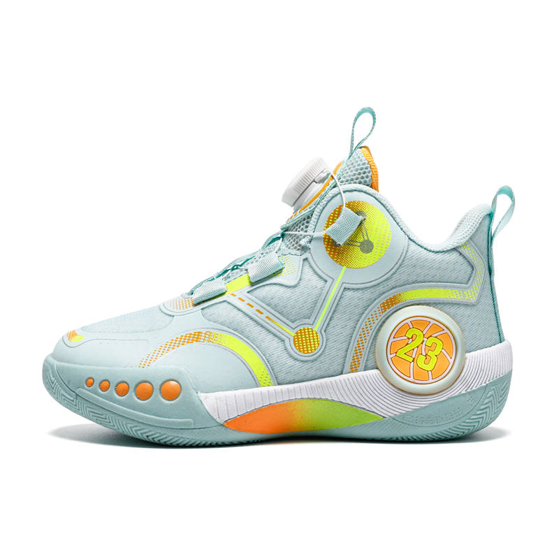 JIAFEIMAO Mesh Abrasion Resistant Rebound Breathable Lightweight Cushioning Balance Mid top Basketball Shoes Kids'
