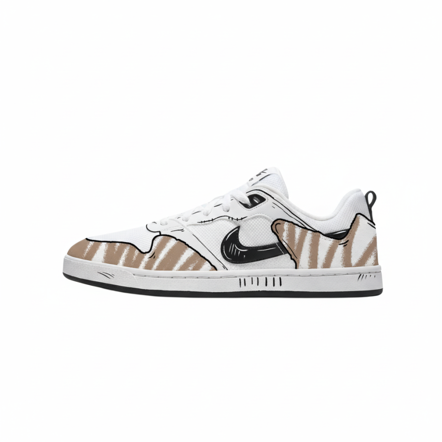 Nike Nike SB Alleyoop Desert Graffiti Mesh Slip Resistant Low top Skateboard Shoes Unisex