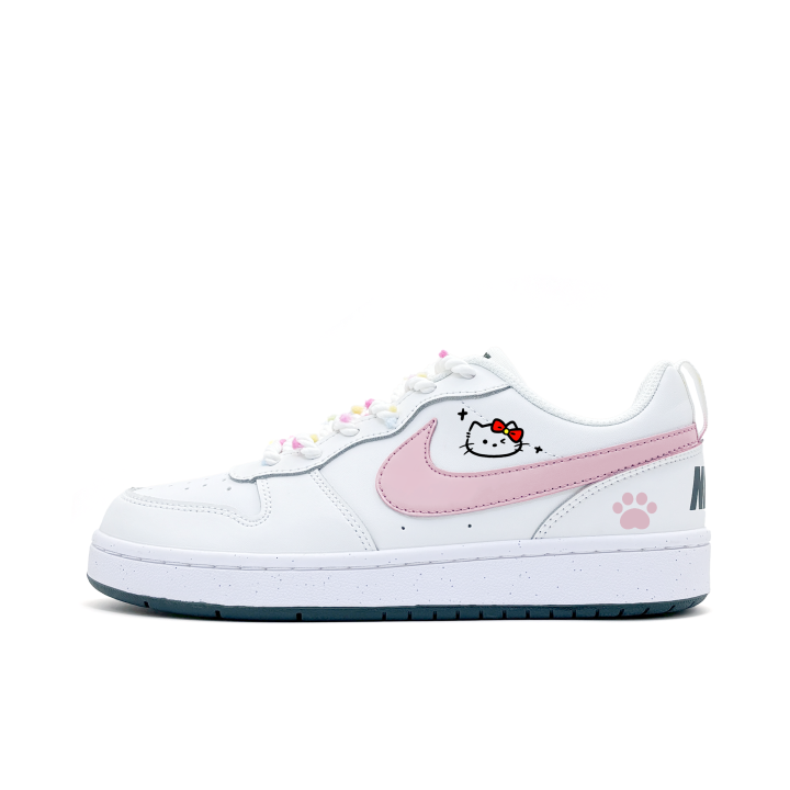 Nike Nike Court Borough Starry Night Meowth Synthetic Leather Slip Resistant Abrasion Resistant Low top