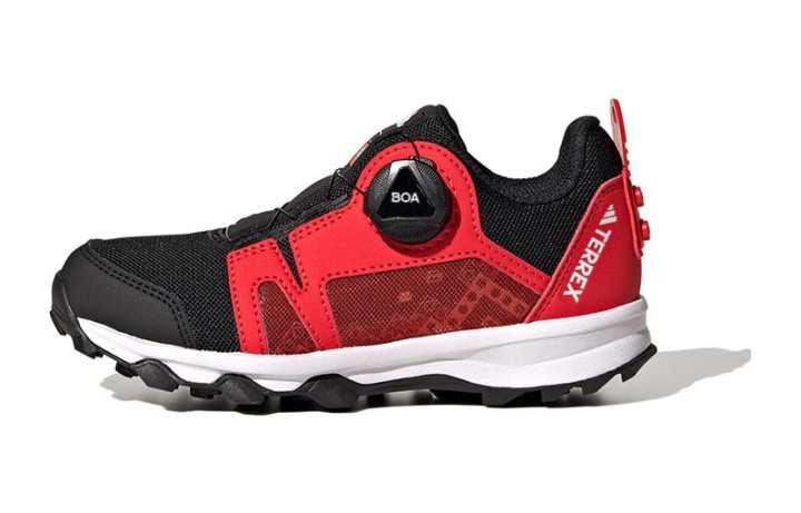 Adidas Adidas Terre Comfortable Slip Resistant Low top Running Shoes Red Teenagers