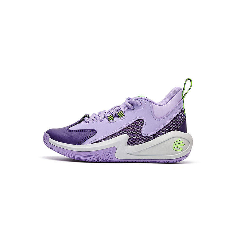 Under Armour Curry Mid top Basketball Shoes Purple Kids'