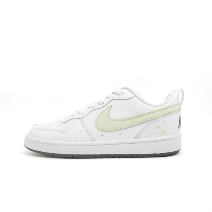 Nike Nike Court Borough Dark Blue Wave Synthetic Leather Slip Resistant Abrasion Resistant Low top Kids' Skateboarding Shoes